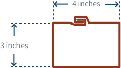 3in x 4in Smooth Downspout Illustration